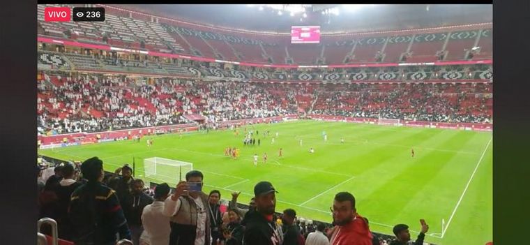 Raúl Monti transmitió en vivo desde el estadio Al Bayt