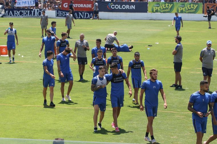 Último entrenamiento de Talles antes de la final de la Copa Argentina