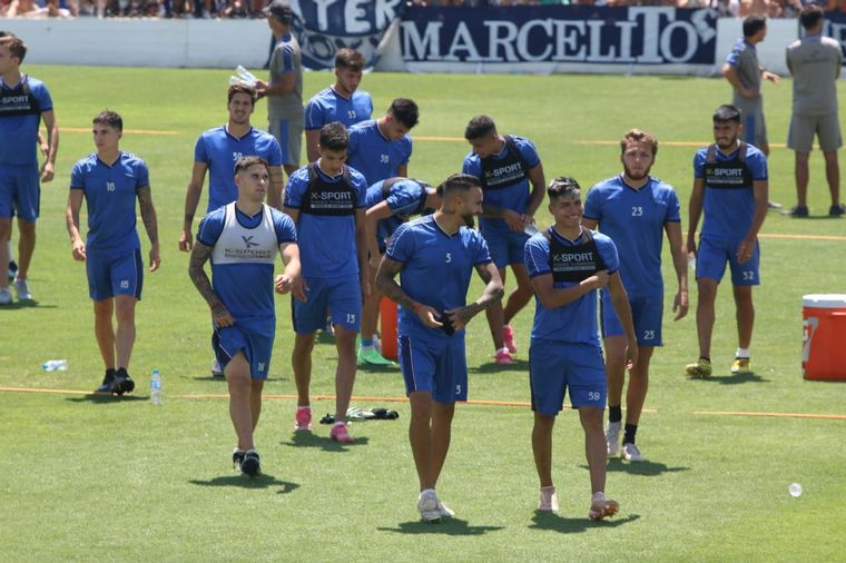 Último entrenamiento de Talles antes de la final de la Copa Argentina