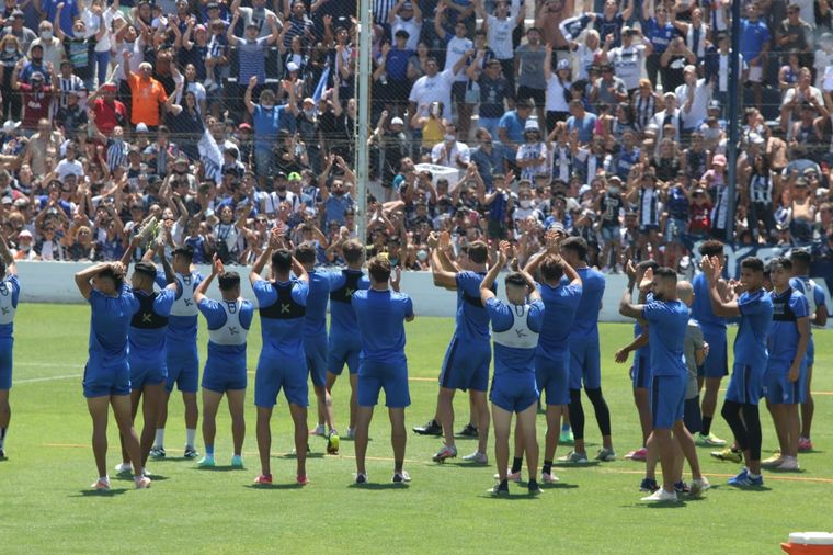 Último entrenamiento de Talles antes de la final de la Copa Argentina