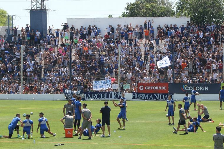 Último entrenamiento de Talles antes de la final de la Copa Argentina
