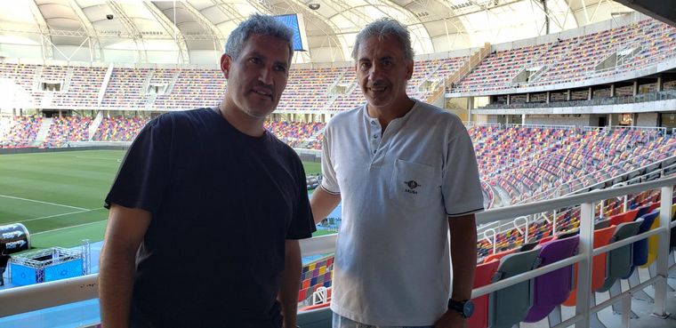 Juan Pablo Estela y Mario Bevilacqua, en el 
