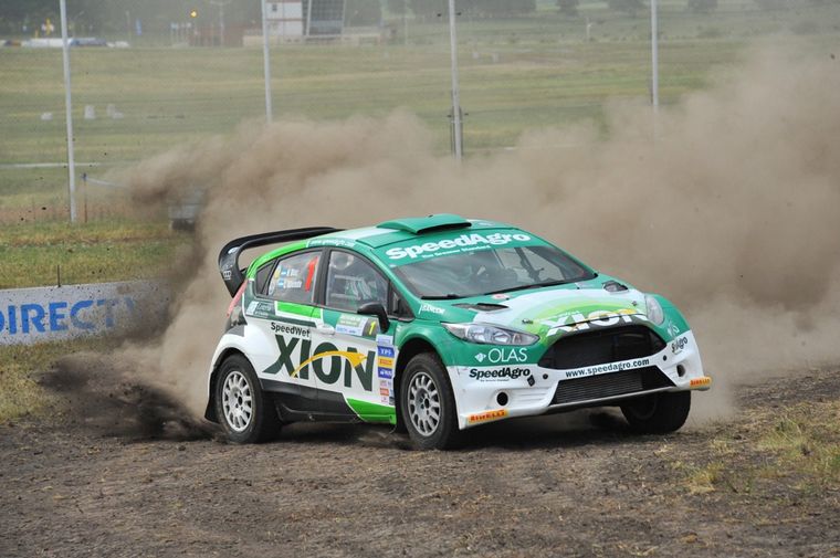 Nico Díaz con su Fiesta fué 7° en el Shakedown.