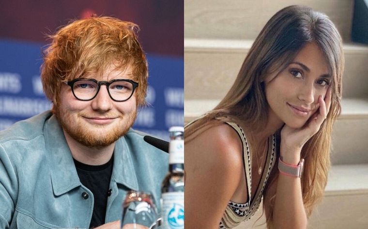 Ed Sheeran le mandó un mensaje especial a Anto Roccuzzo