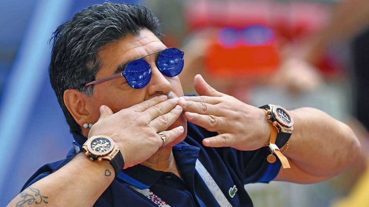 La Policía de India detiene a un hombre que robó un reloj de Maradona en Dubai.