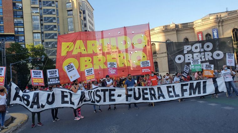 El Polo Obrero se movilizó en Córdoba (Foto: Daniel Cáceres).