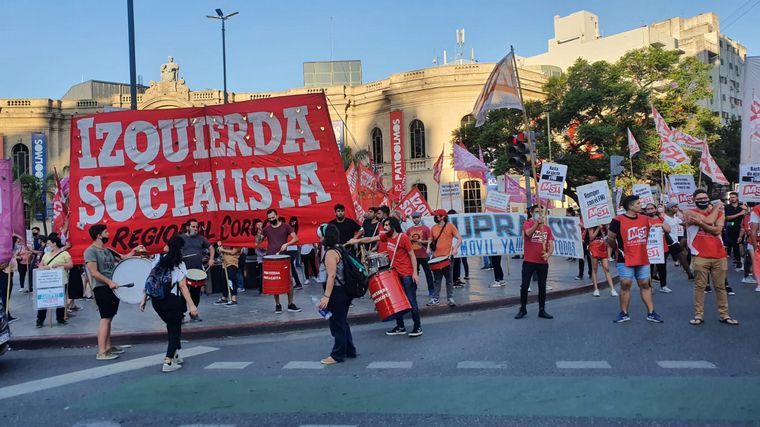 El Polo Obrero se movilizó en Córdoba (Foto: Daniel Cáceres).