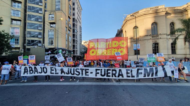 El Polo Obrero se movilizó en Córdoba (Foto: Daniel Cáceres).