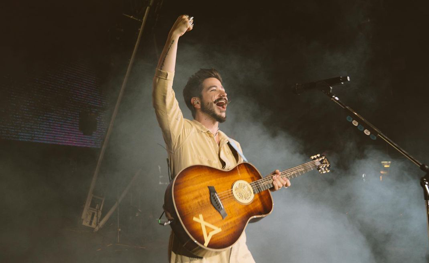 Camilo se presentó en el Luna Park por primera vez.