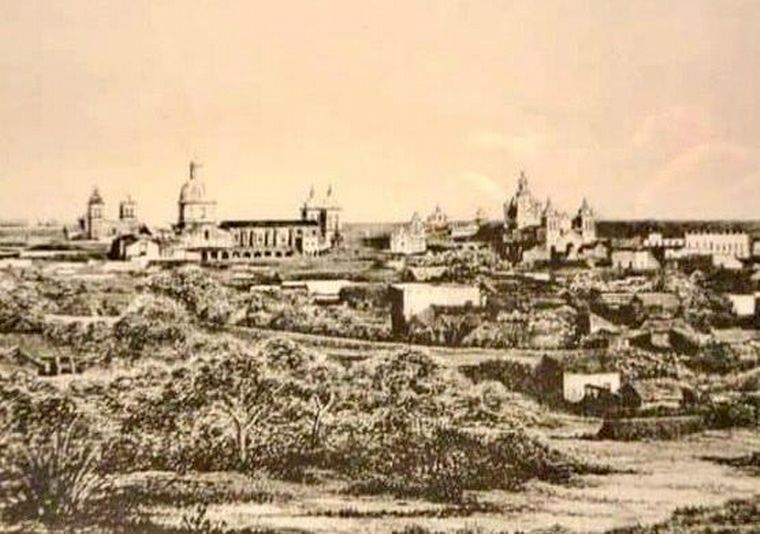 Daguerrotipo de la ciudad de Córdoba en 1860
