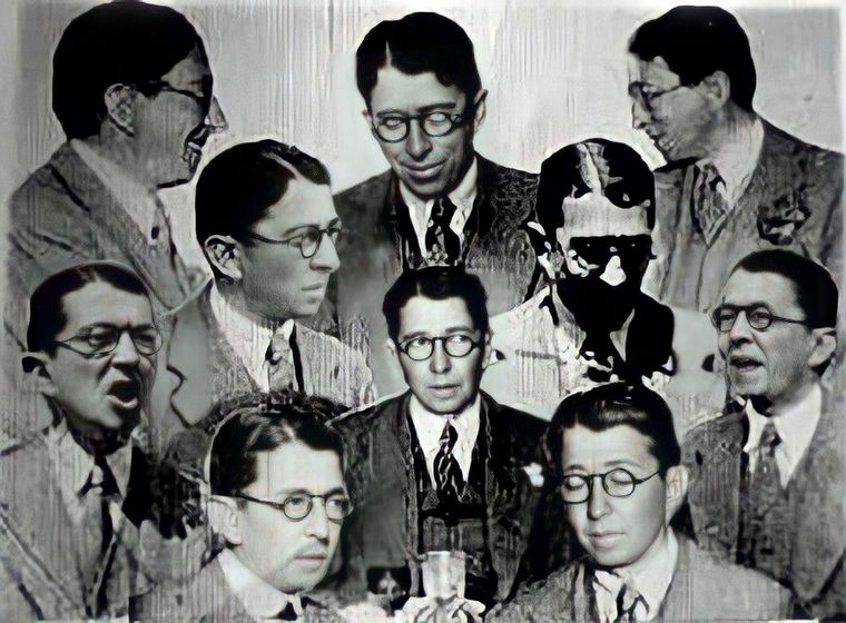 Montaje de Emilio F. Olmos, fechado en abril de 1932 al producirse su fallecimiento