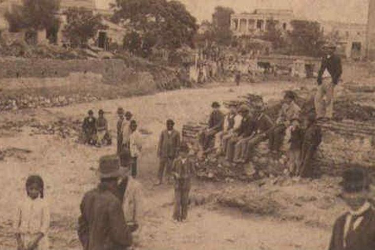 FOTO: El 20 de diciembre de 1890 todo era desolación en la ciudad (Imagen de La Voz).