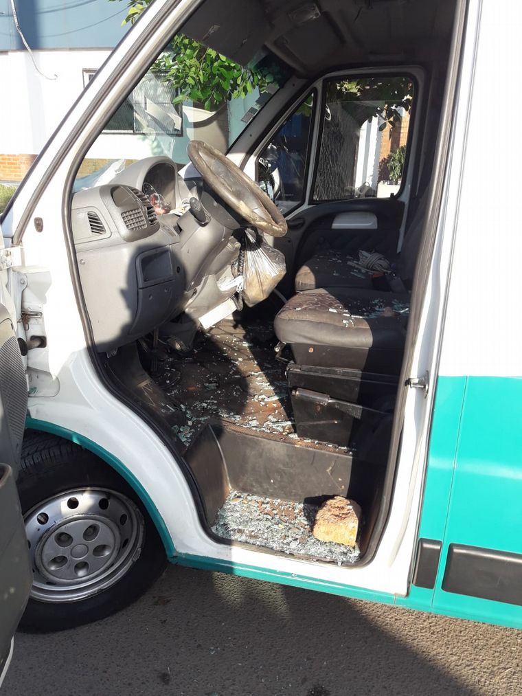 FOTO: Ataque a ambulancia