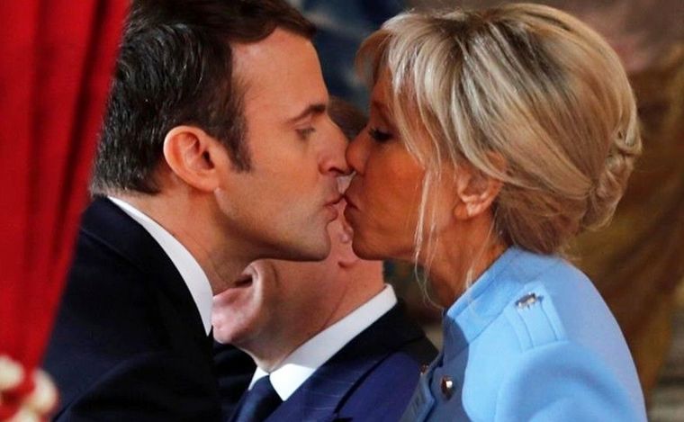 FOTO: Emmanuel y Brigitte Macron