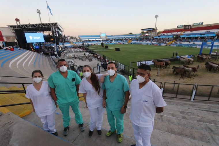 La primera noche del Festival Nacional de Doma y Folclore de Jesús María. 