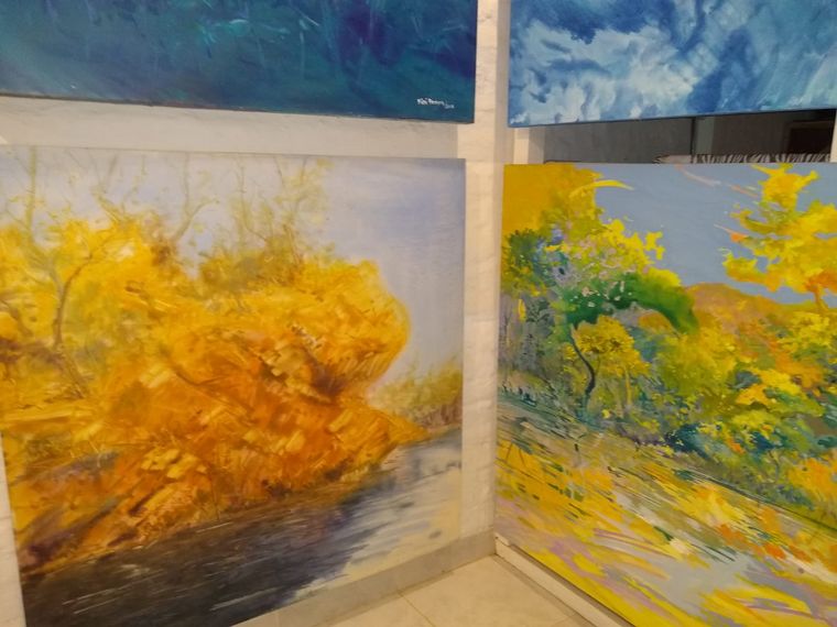 Yimi Pereyra tiene una galería de arte en San Marcos Sierras.