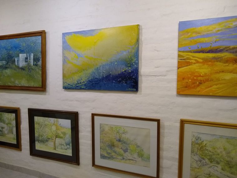 Yimi Pereyra tiene una galería de arte en San Marcos Sierras.