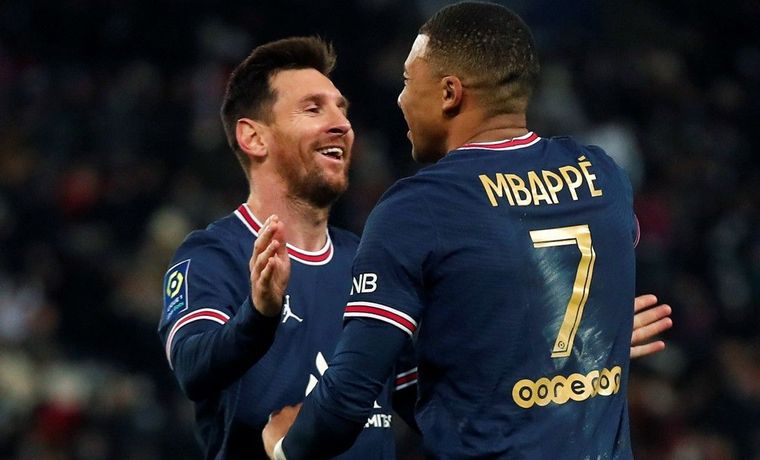 Messi y Mbappé.