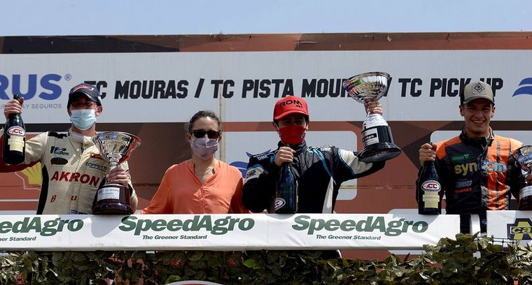 Brezzo, Ochoa (Ganador) y Bunziak, el podio del TC Mouras.
