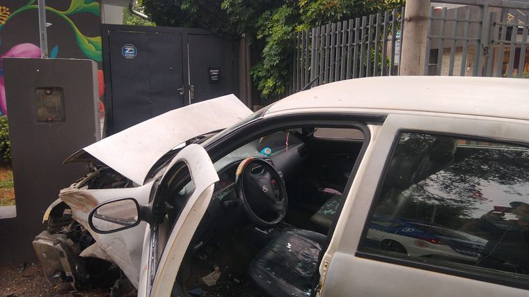 El accidente se registró en avenida Ricchieri 3.326.