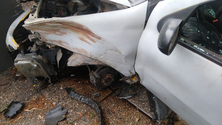El accidente se registró en avenida Ricchieri 3.326.