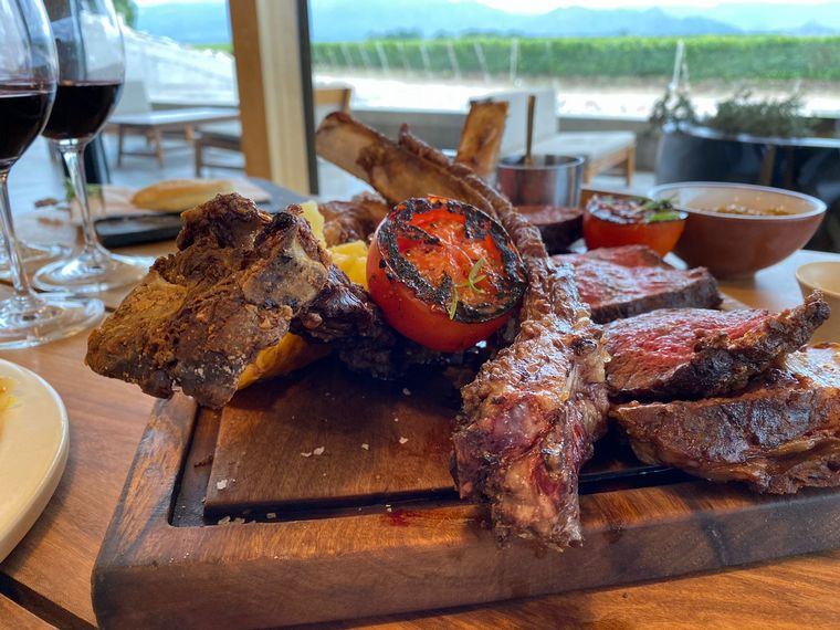 Las comidas que se pueden disfrutar en la Bodega Zuccardi.