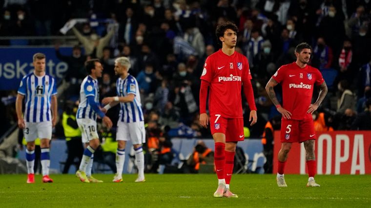 El Atlético de Madrid, en caída libre (Foto: Reuters).