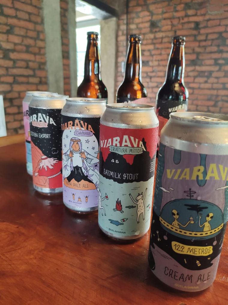 Viarava, cerveza artesanal de Colonia Caroya. 