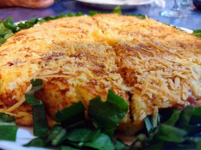 Frico, uno de los platos que ofrecen.