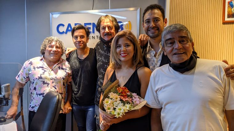 FOTO: Los Patricios, en Viva la Radio en la previa de su show en el Holiday.