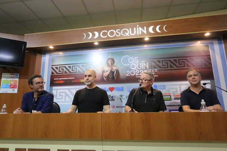 Horacio Rodríguez Larreta en el Festival de Cosquín. 