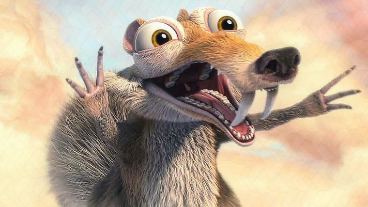 La ardilla-rata Scrat enamoró a miles de fanáticos en el mundo.