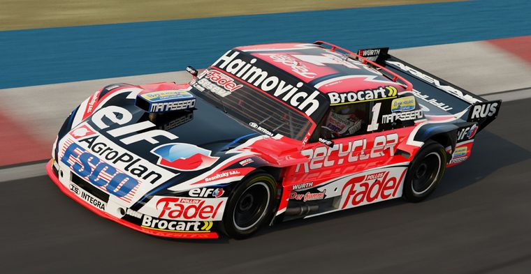 El Ford de Werner con el "1" de bicampeón para 2022.