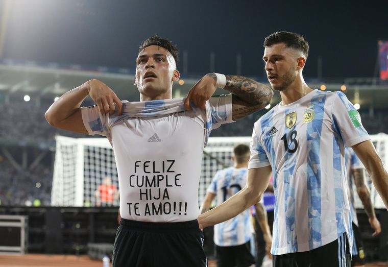 FOTO: La especial dedicatoria de Lautaro Martínez en su gol
