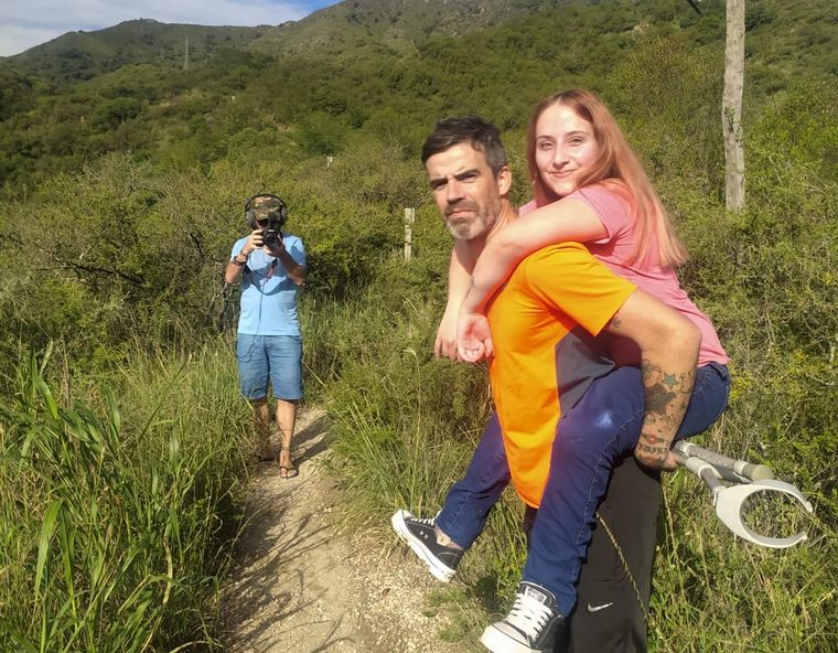 FOTO: Silvio y Cami, padre e hija compañeros de escalada
