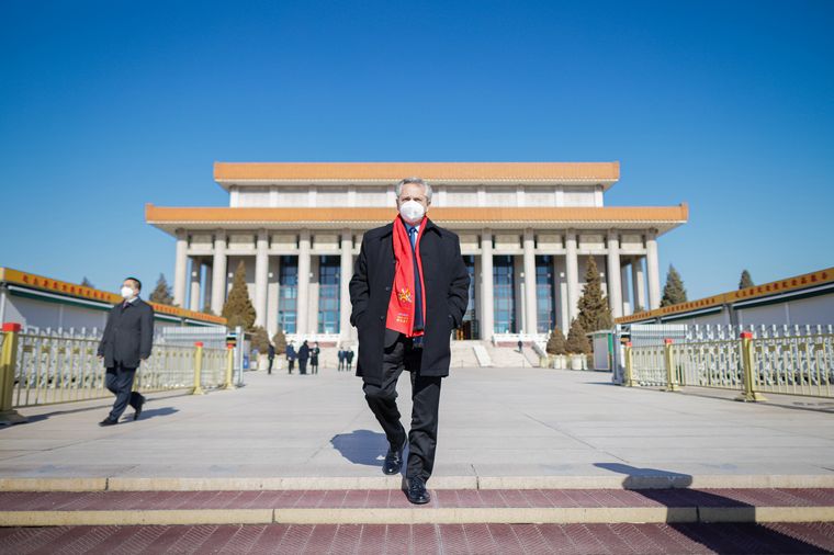 Alberto Fernández en China