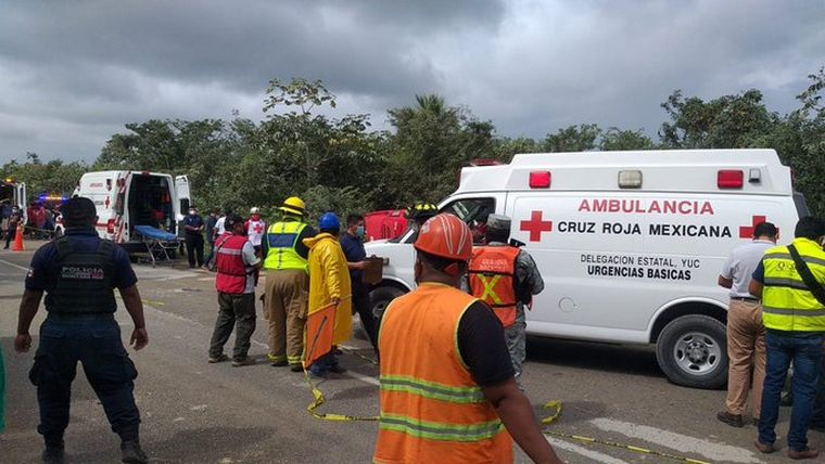 Tragedia cerca de Cancún, México.