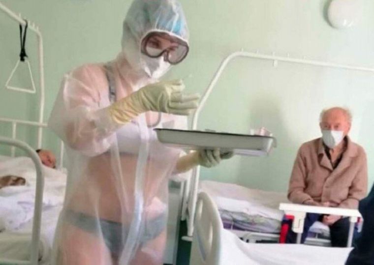 FOTO: La nueva vida de la enfermera rusa que atendía semidesnuda