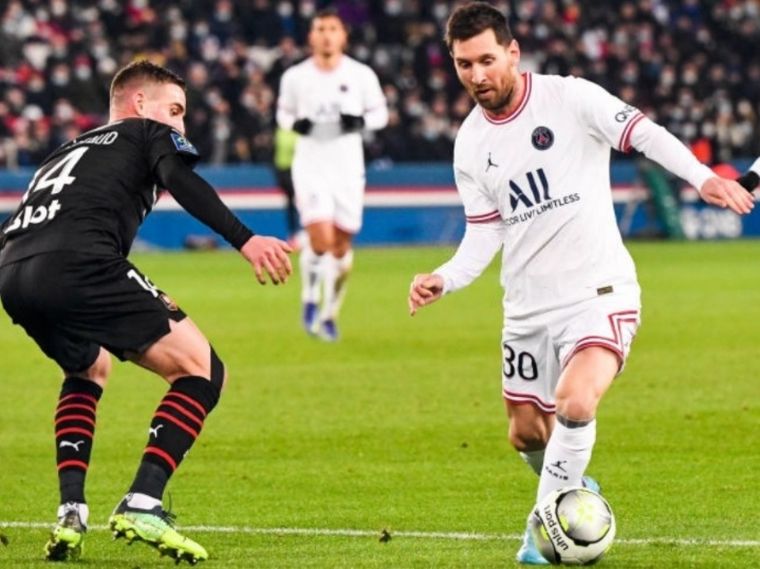 FOTO: Con Messi de titular, PSG venció sobre la hora a Rennes. (Foto: ESPN)