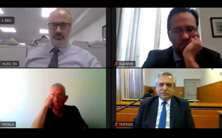 Alberto Fernández declaró como testigo en el juicio a Cristina.