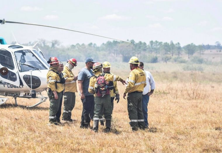 Incendios: gobernador de Corrientes habló con el Presidente.