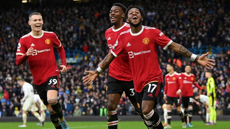 El Manchester United se impuso en un partido cambiante.