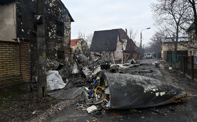FOTO: Explosiones en el centro de Kiev.