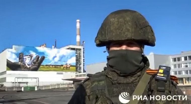 FOTO: El gobierno de Rusia publicó un video desde la planta nuclear de Chernobyl.