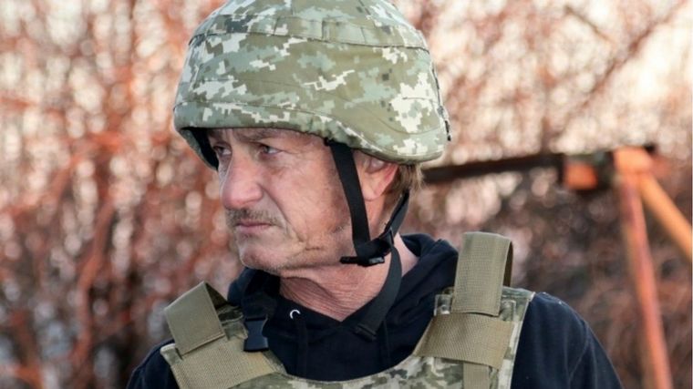 FOTO: Sean Penn repudió la invasión a Ucrania y apoyó a Zelensky.