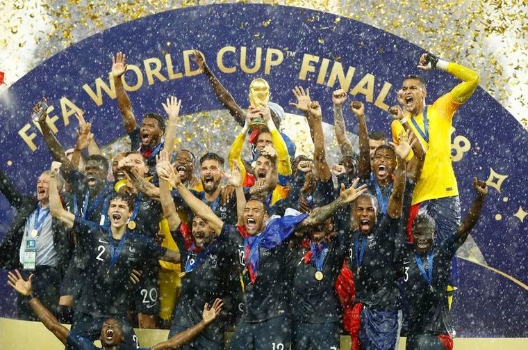 FOTO: La Selección de Fútbol de Francia, campeona del Mundo en Rusia 2018.