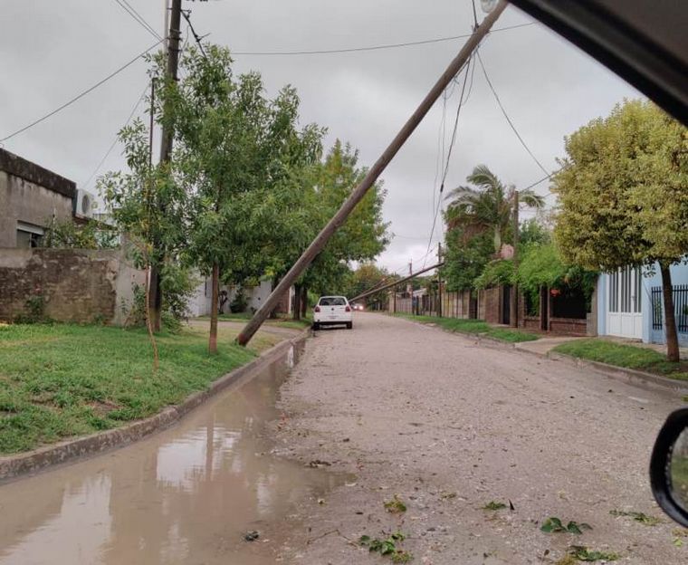 FOTO: Lo que dejó el temporal en Villa Gobernador Gálvez (Foto: Gálvez Hoy)