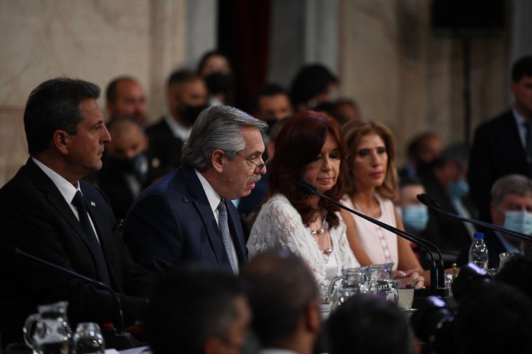 Alberto Fernández, en la Apertura de Sesiones del Congreso.