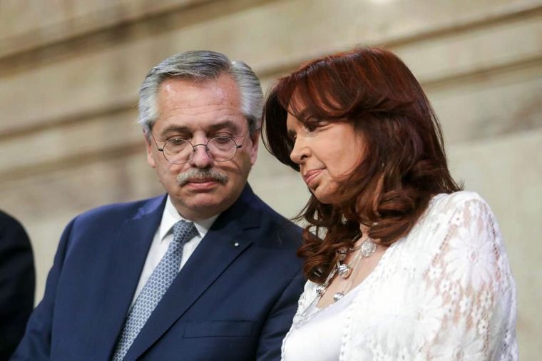 FOTO: Alberto Fernández y Cristina Fernández.