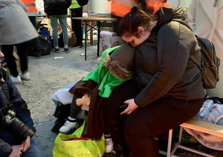 Guerra en Europa: Marcos Calligaris, en el lugar de los hechos.